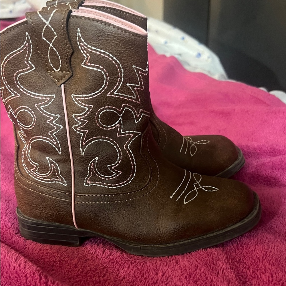Brown Girls Cowboy Boots